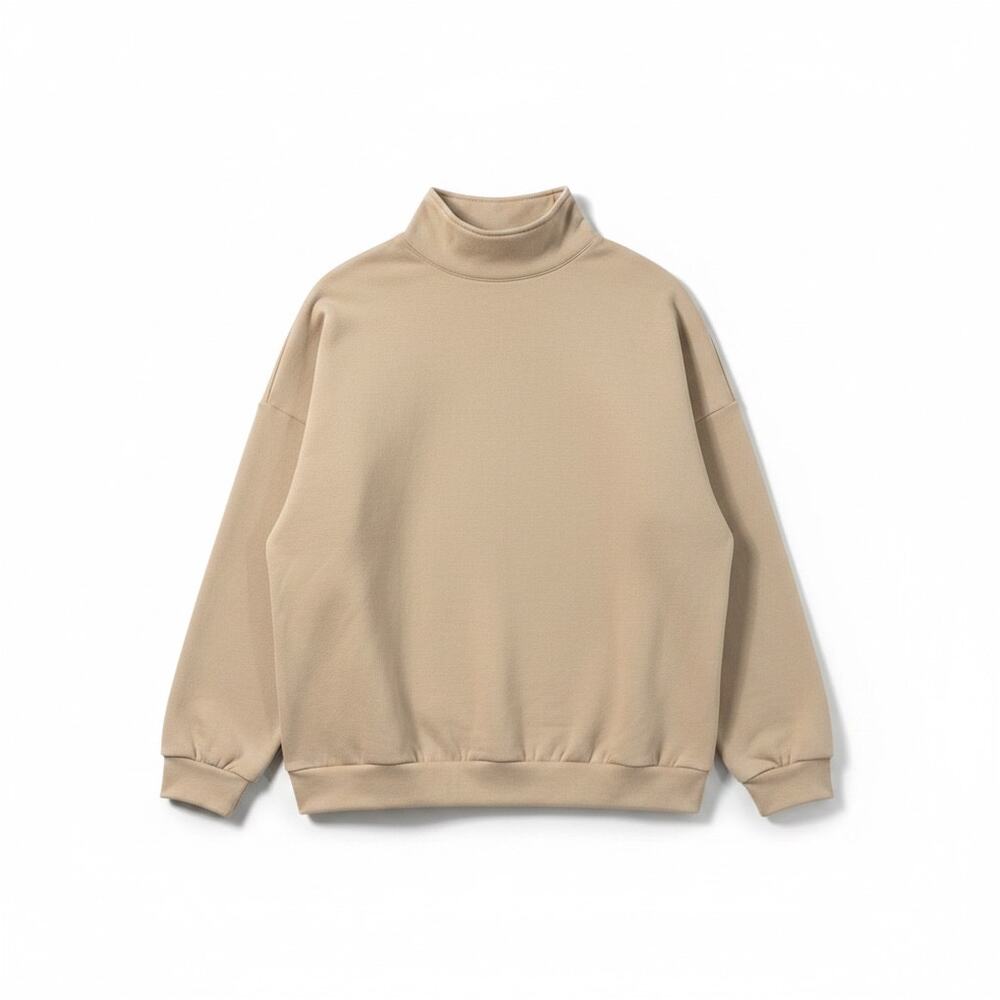 Prettygarden XL Beige Quarter Zip Dolman Sleeve Sweatshirt Pullover - Picture 2 of 3